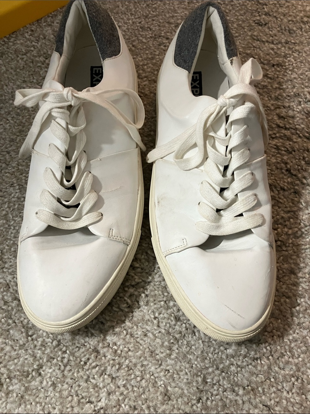 Express Mens White Sneakers size 10